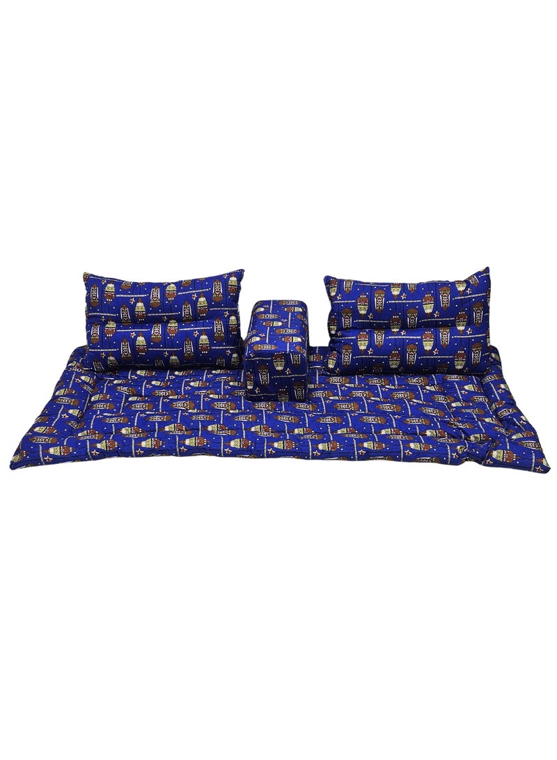 سمارت هوم طقم جلسة أرضية فاخر ٤ في ١ – مجلس عربي تراثي، طقم كنب أرضي، مفروشات للمجالس والاستراحات، يناسب هدايا رمضان - Image 1